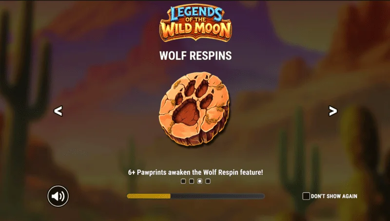 Legends of the Wild Moon - ecranul principal cu rolele